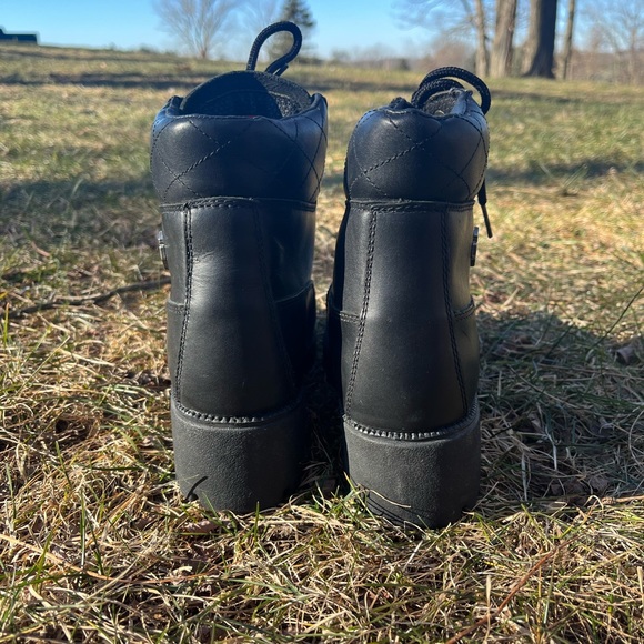 NWOB Vintage 90s Harley-Davidson Lace Up Boots 🖤🧡 - Picture 4 of 8